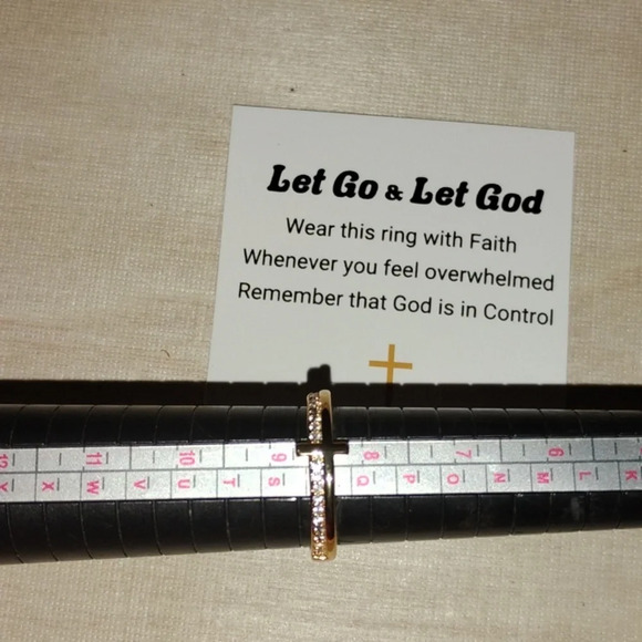 Let go and‎ let God ring 8.5 - Picture 1 of 4